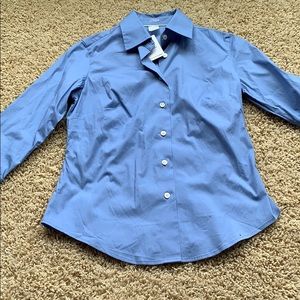 J-crew blue button down blouse